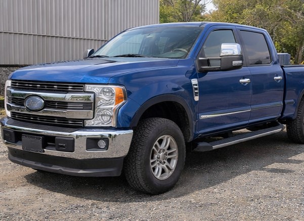 Before — 2024 Ram 1500 covered in road grime