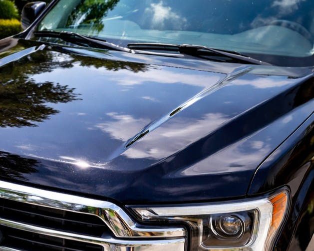 After — mirror finish restored after paint correction