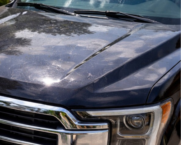 Before — 2024 Ram 1500 covered in road grime